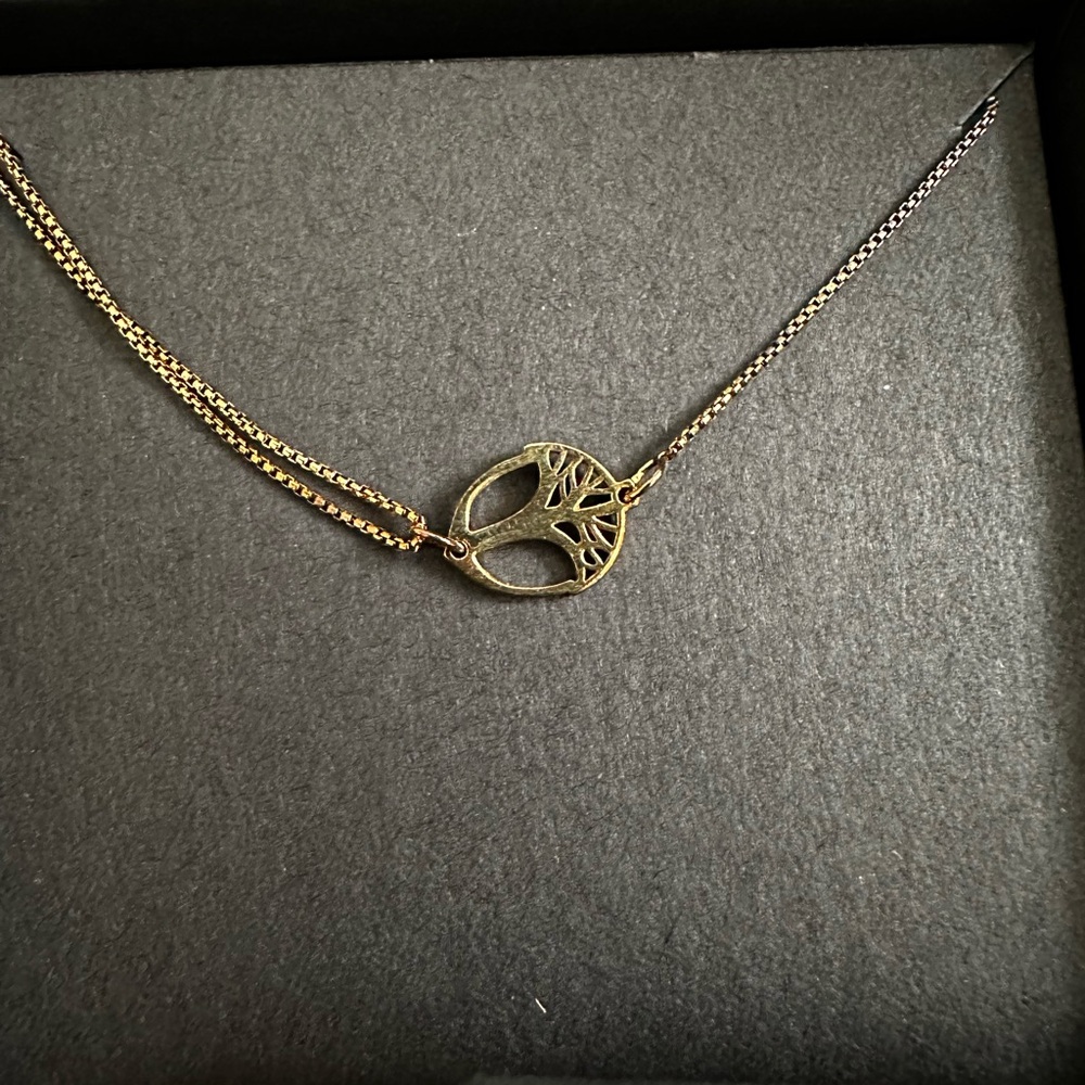 Alex and Ani Acorn Gold Adjustable Necklace